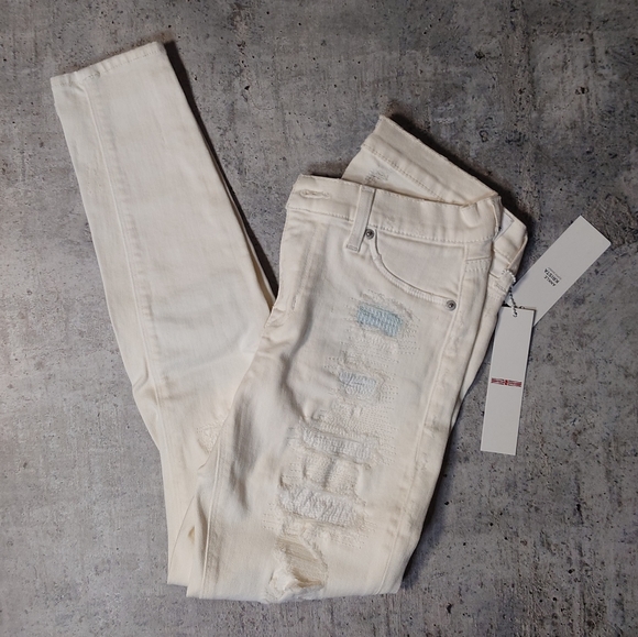 Hudson Distressed Skinny Jeans - Picture 1 of 11